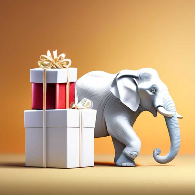 A table filled with fun and quirky White Elephant gifts, each priced under $5, perfect for Black Friday shopping.