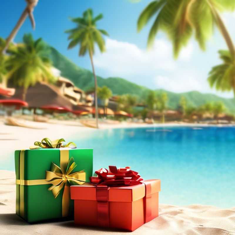 A table filled with small, wrapped gifts, all under $5.