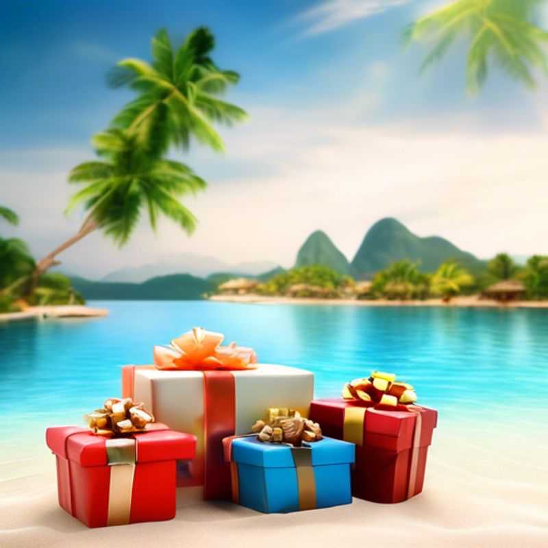 A colorful assortment of small, inexpensive gifts, perfect for stocking stuffers or Secret Santa.