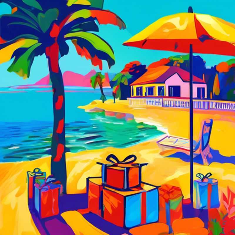 A table filled with colorful, fun gifts, all priced under five dollars.