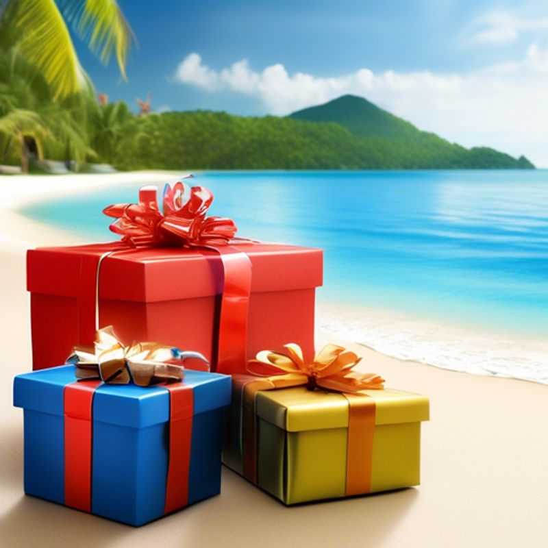 A table filled with colorful, fun gifts, all priced under five dollars.
