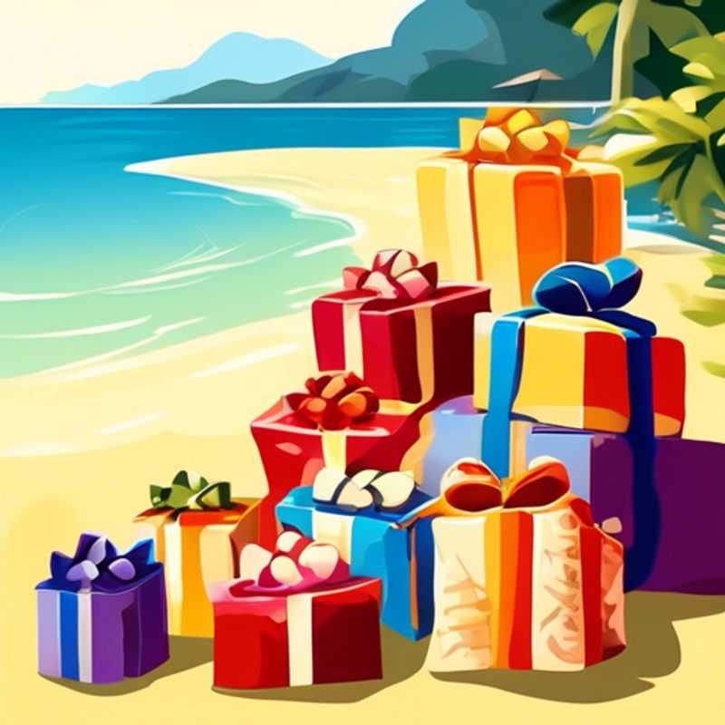 A colorful array of small gifts, each under five dollars, perfect for stocking stuffers or last-minute gifts.